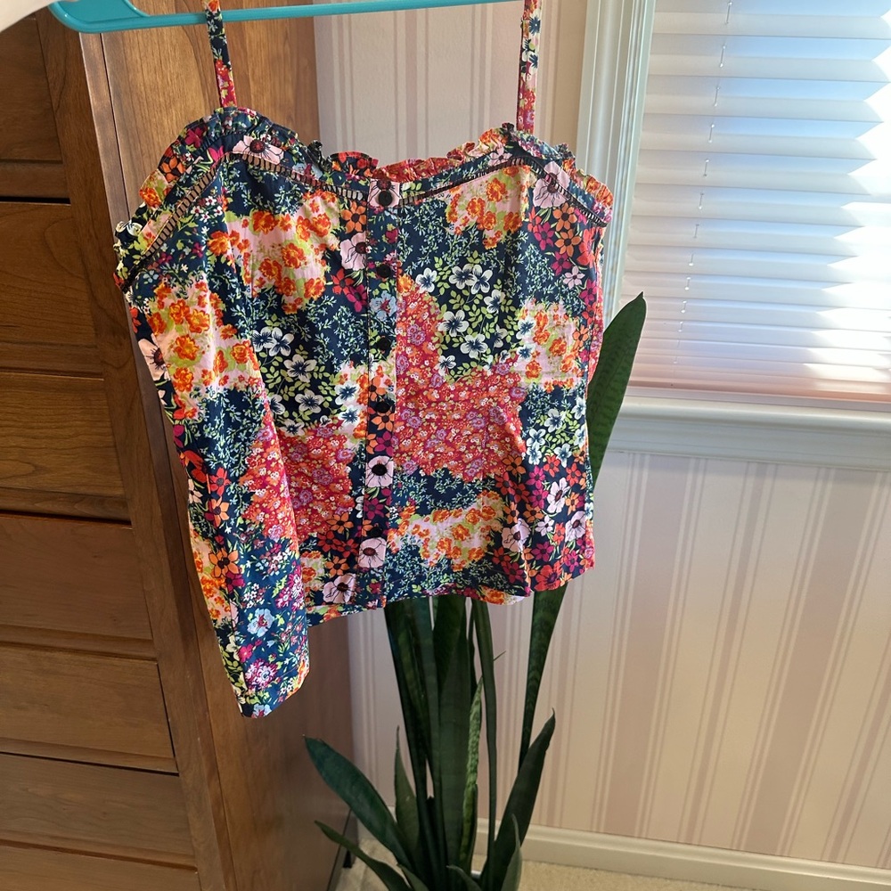 Floral Multicolor Women's Top